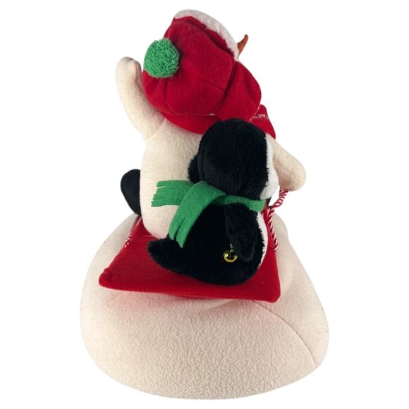 Hallmark Jingle Pals Snowman Plush Penguin And Dog On Sled Musical Motion Works - Picture 2 of 9